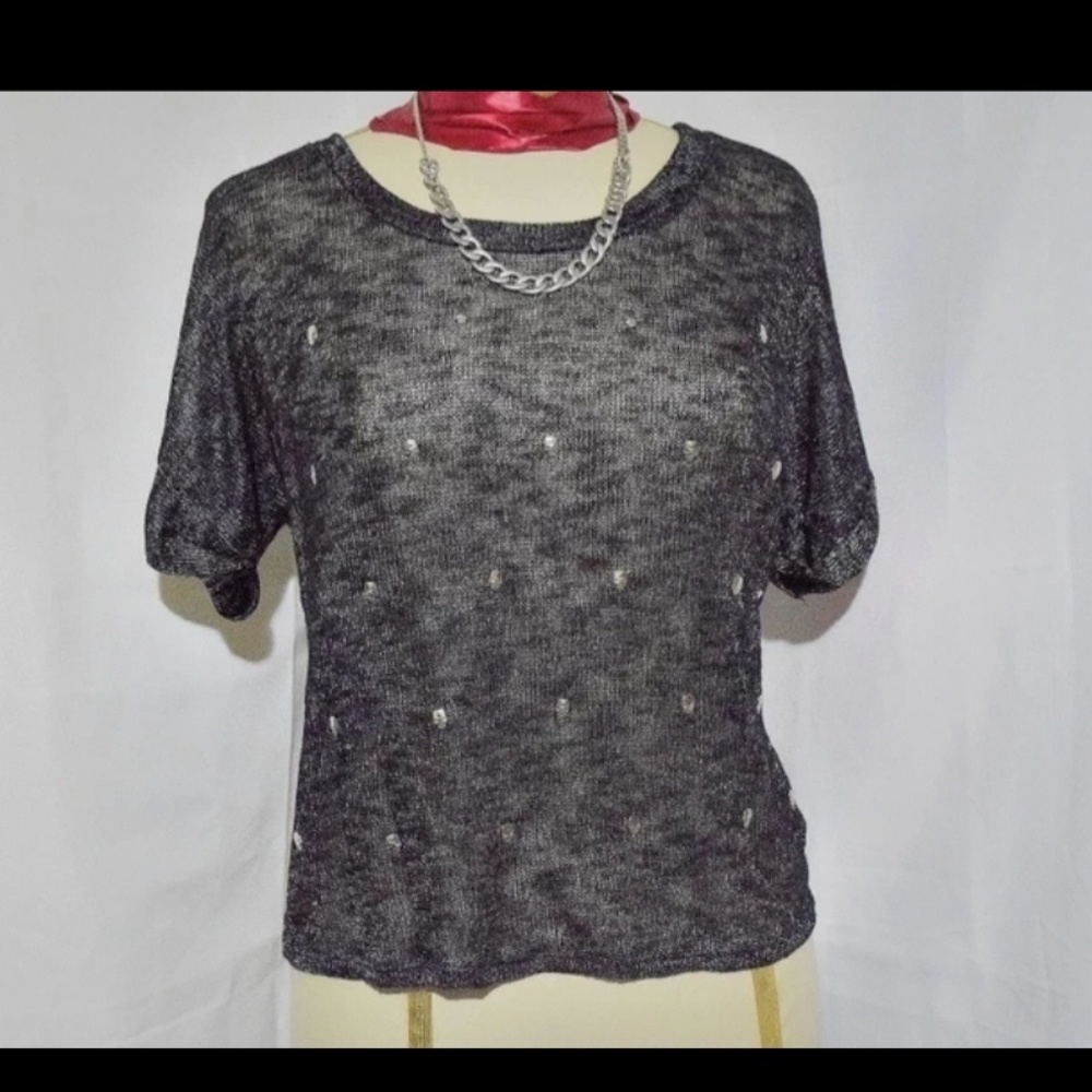 Black and Silver Skull Shirt